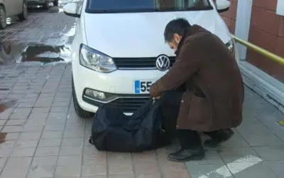 Hastane Otoparkında Şüpheli Çanta Paniği