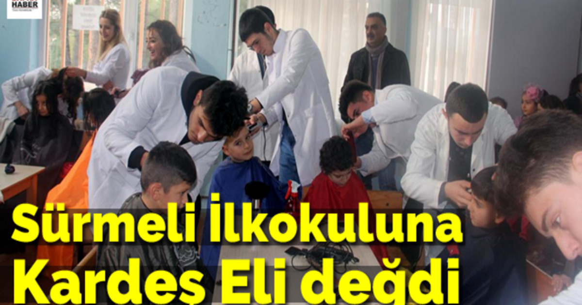 Sürmeli İlkokuluna Kardeş Eli Değdi