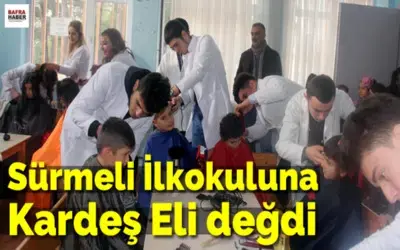 Sürmeli İlkokuluna Kardeş Eli Değdi
