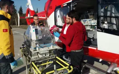 Ambulans Helikopter 3 Aylık Sinem İçin Havalandı
