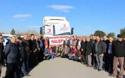 Samsunlu Şoförler Halep'e Duyarsız Kalmadı