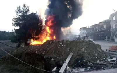 Samsun'da Yangın