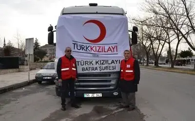 Bafra’dan Halep'e 25 Ton Yardım Malzemesi