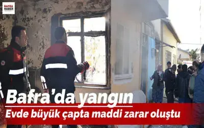 Bafra'da Yangın