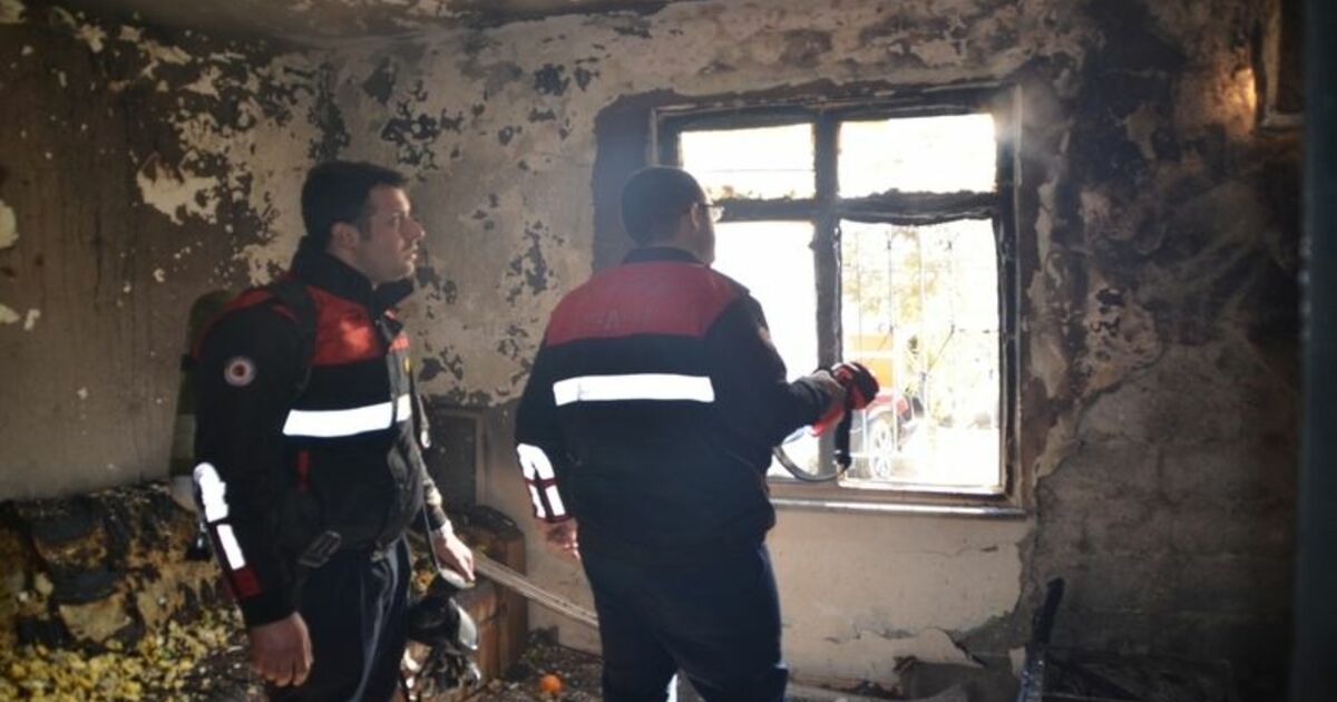 Bafra’da Yangın