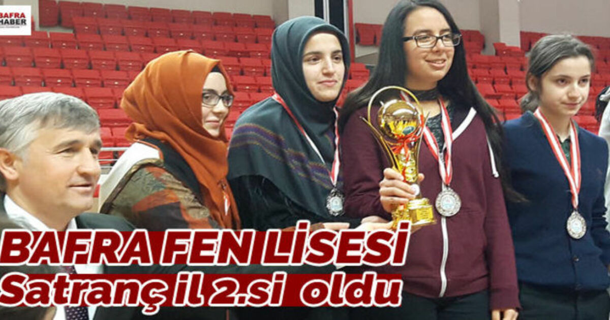 Bafra Fen Lisesi Satranç Kız Takımı İl 2.si Oldu