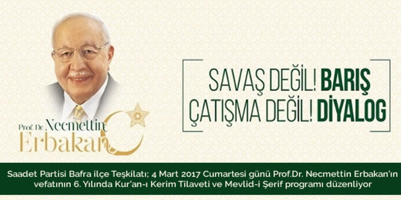 Prof.dr. Necmettin Erbakan İçin Kur`an Programı