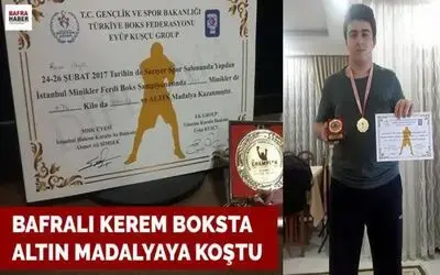 Bafralı Kerem Boksta Altın Madalyaya Koştu