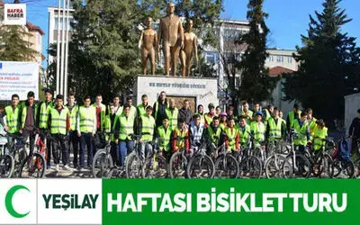 Bafra'da Sağlıklı Yaşam İçin Bisiklet Turu Düzenlendi
