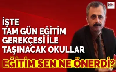 Bafra Eğitim Sen`den Taşınacak Okullar İle İlgili Basın Açıklaması