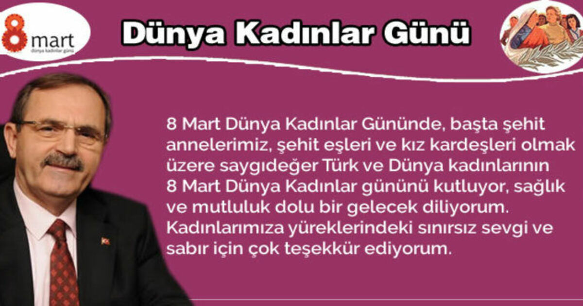 Bafra Belediye Başkanı Zihni Şahin`den 8 Mart Dünya Kadınlar Günü Kutlaması