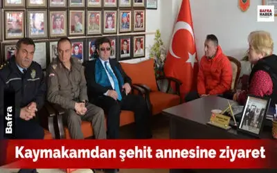 Kaymakamdan Şehit Annesine Ziyaret