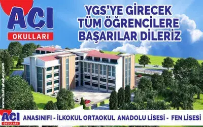 Açı Okullarından Ygs`ye Girecek Öğrencilere Başarı Dileği