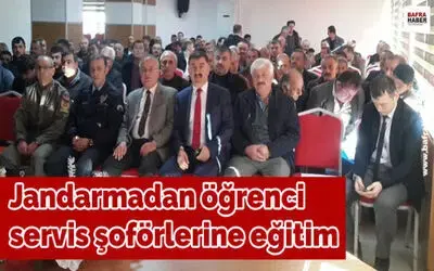 Jandarmadan Öğrenci Servis Şoförlerine Eğitim