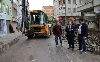Bafra'da 100 Bin Ton Asfalt Hedefi