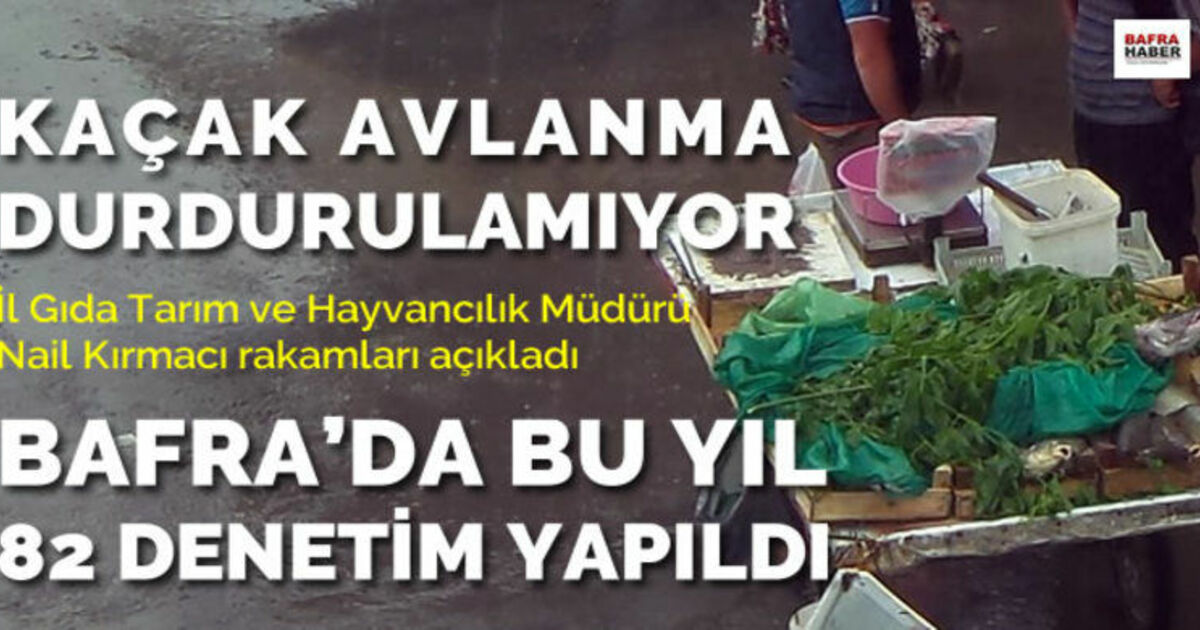 Bafra`da Bu Yıl 82 Su Ürünü Denetimi Yapıldı