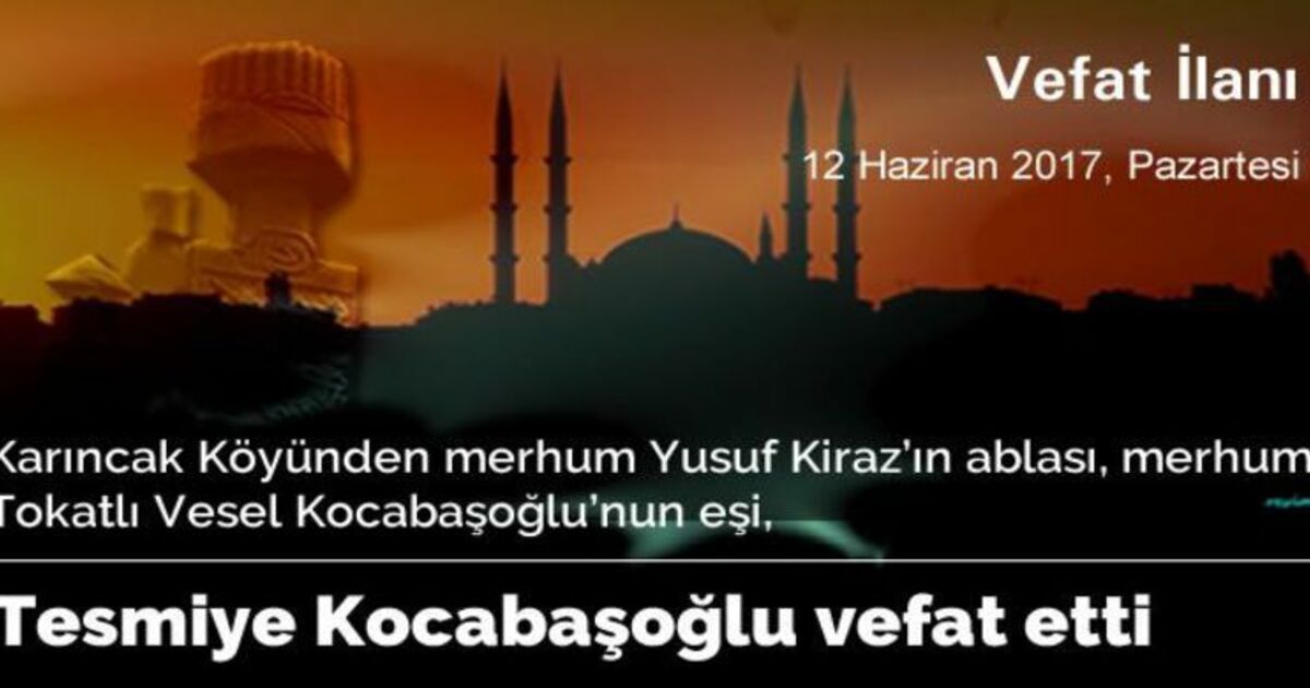Tesmiye Kocabaşoğlu Vefat Etti