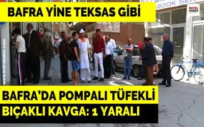 Bafra`da Kız Meselesi Kavgası: 1 Yaralı