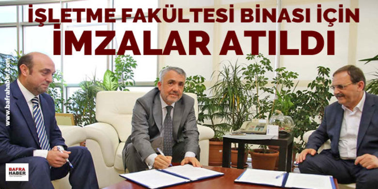 İşletme Fakültesi Binası İçin İmzalar Atıldı - Ondokuz Mayıs Üniversitesi (OMÜ) ile Bafralı hayırsever Arslan ailesi arasında protokol imzalandı. Bu imzayla birlikte, Bafra İşletme Fakültesi'nin binasına kavuşması için önemli bir adım atıldı.