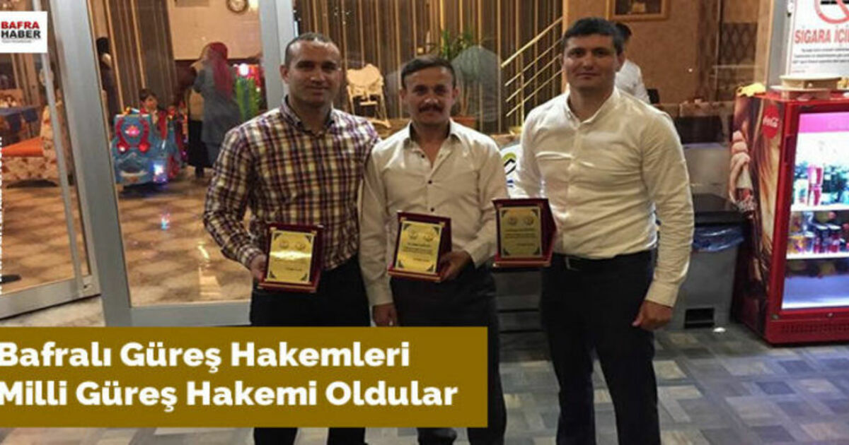 Bafralı Güreş Hakemleri Milli Güreş Hakemi Oldular