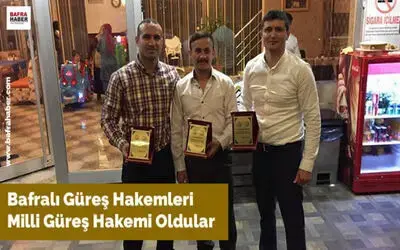 Bafralı Güreş Hakemleri Milli Güreş Hakemi Oldular