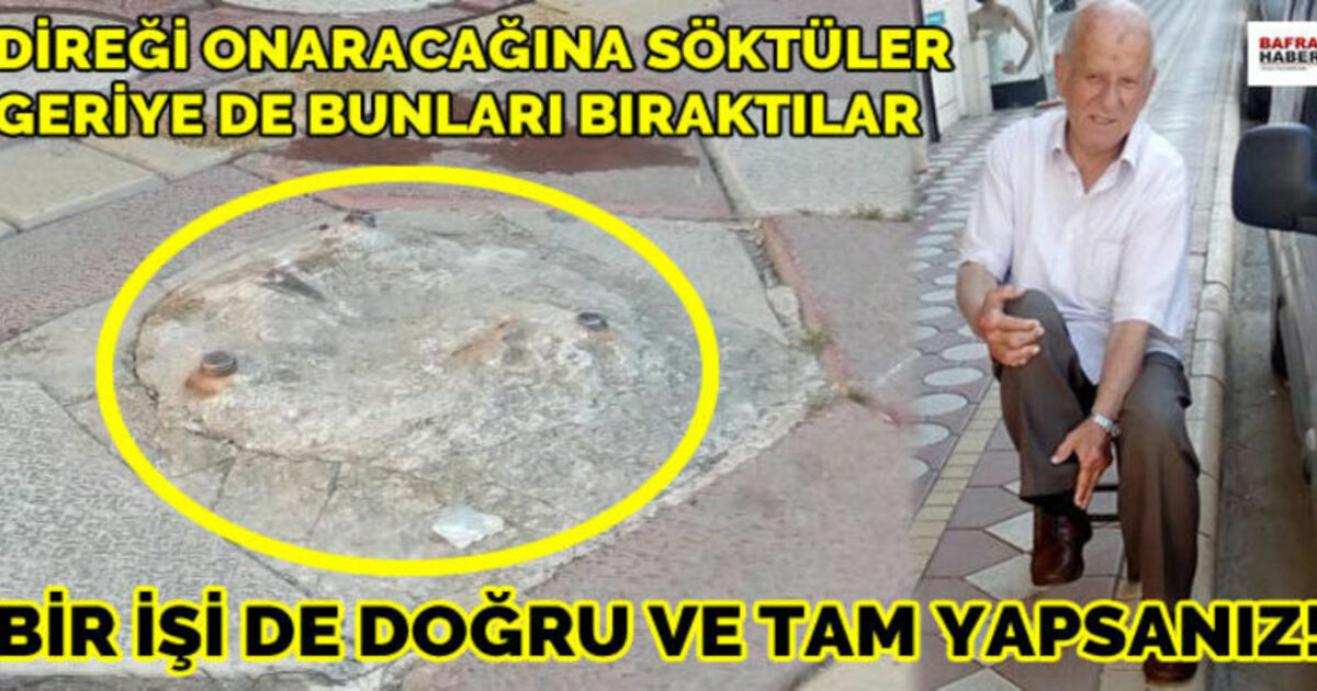 Direği Onaracağına Söktüler, Geriye De Bunları Bıraktılar