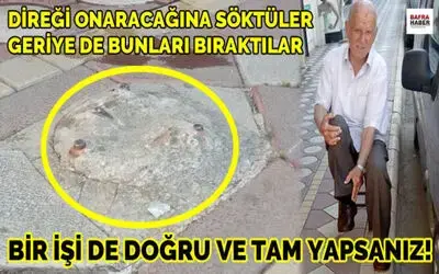 Direği Onaracağına Söktüler, Geriye De Bunları Bıraktılar