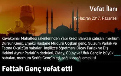 Fettah Genç Vefat Etti
