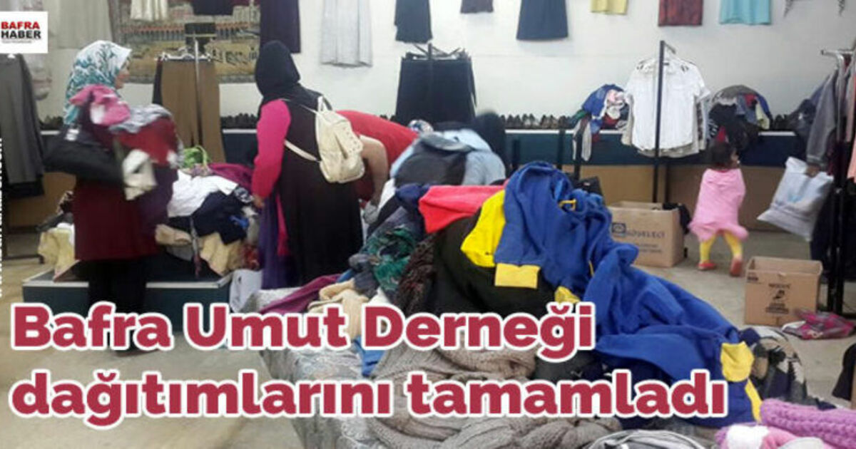 Bafra Umut Derneği Dağıtımlarını Tamamladı