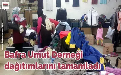 Bafra Umut Derneği Dağıtımlarını Tamamladı