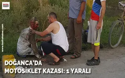 Doğanca`da Motosiklet Kazası: 1 Yaralı