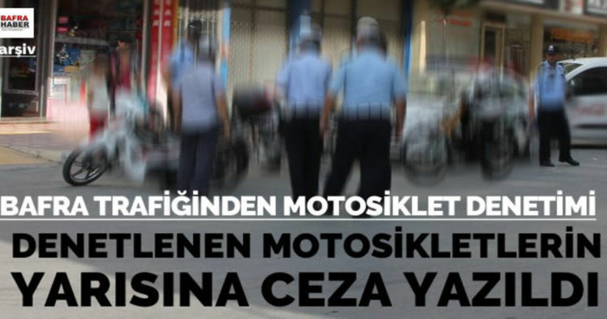 Bafra Trafiğinden Motosiklet Denetimi