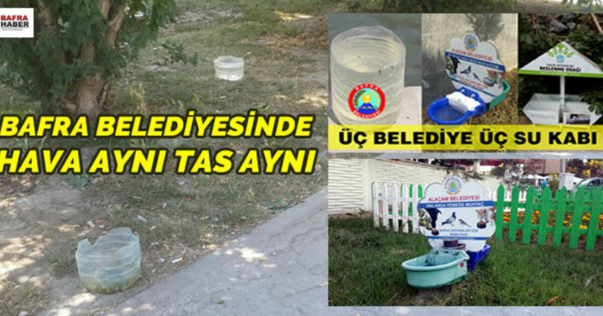 Bafra Belediyesi Aynı Hava Aynı Tas