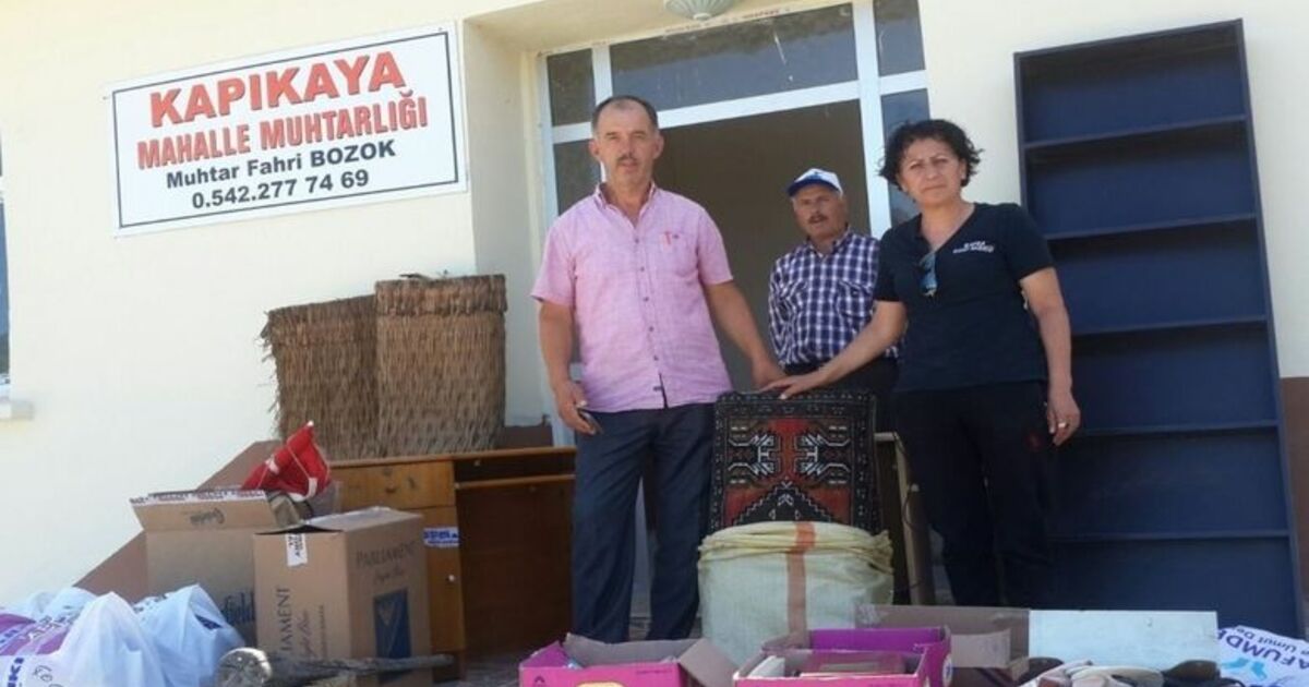 Bafra Umut Derneği Kapıkaya'ya Kütüphane Kurdu