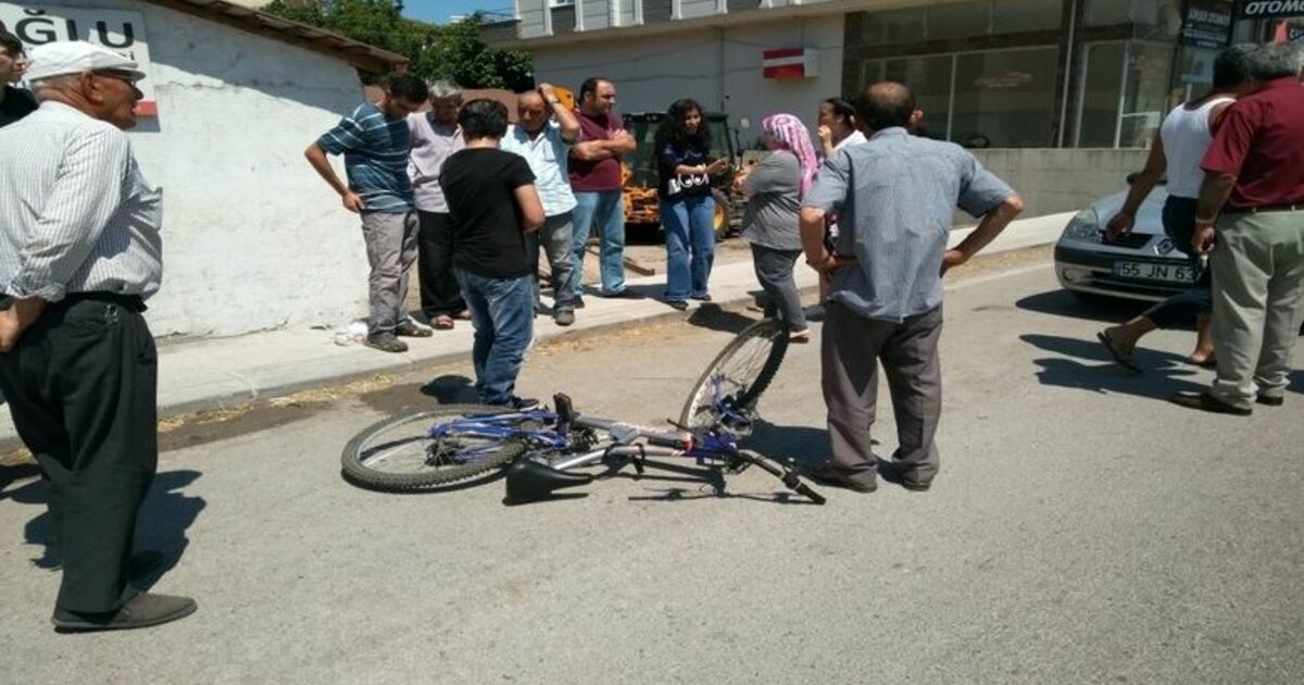 Otomobilin Çarptığı Bisikletli Çocuk Yaralandı
