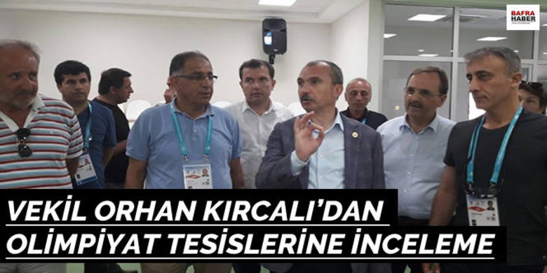 Vekil Orhan Kırcalı`danOlimpiyat Tesislerine İnceleme - Samsun Milletvekili Orhan Kırcalı, İşitme Engelliler Olimpiyatlarında, Bafra`nın atıcılık, badminton ve futbol branşlarında ev sahipliği yapacağı tesislerde incelemelerde bulundu.