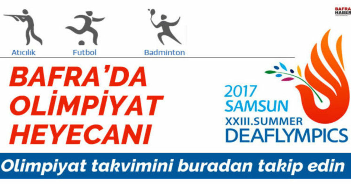 Bafra`da Olimpiyat Heyecanı