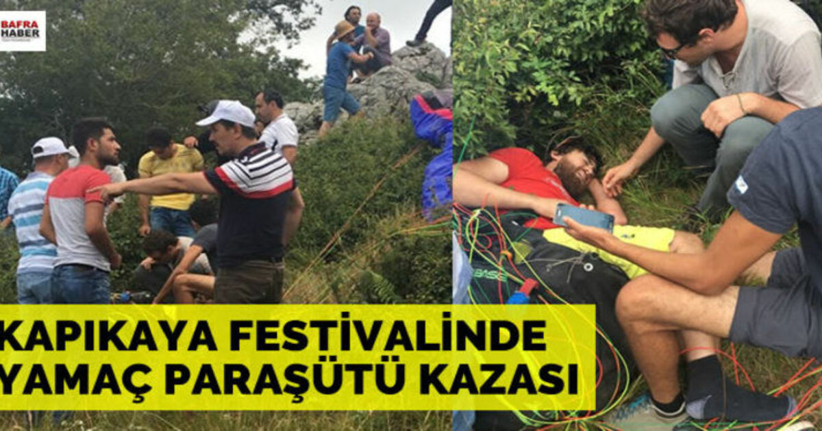 Kapıkaya Festivalinde Yamaç Paraşütü Kazası