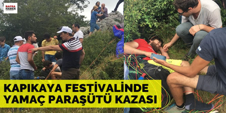 Kapıkaya Festivalinde Yamaç Paraşütü Kazası - 