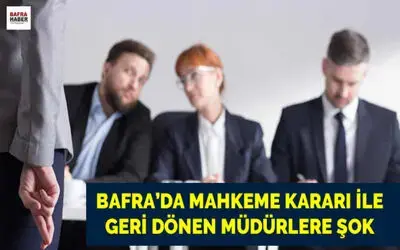 Mahkeme Kararı İle Geri Dönen Müdürlere Şok