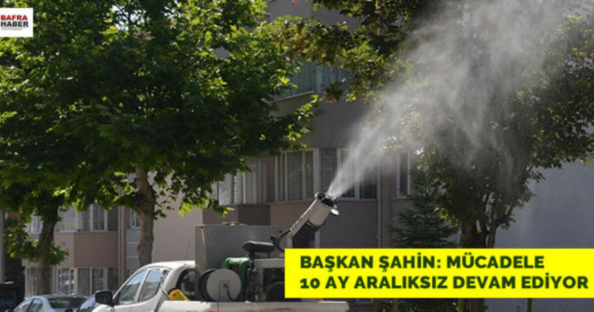 Başkan Şahin: Mücadele 10 Ay Aralıksız Devam Ediyor