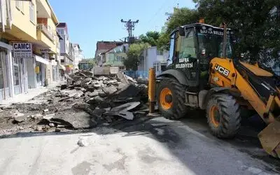 Bafra’da Beton Yol Seferberliği