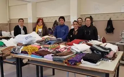Dernekten Liseye Kumaş Desteği