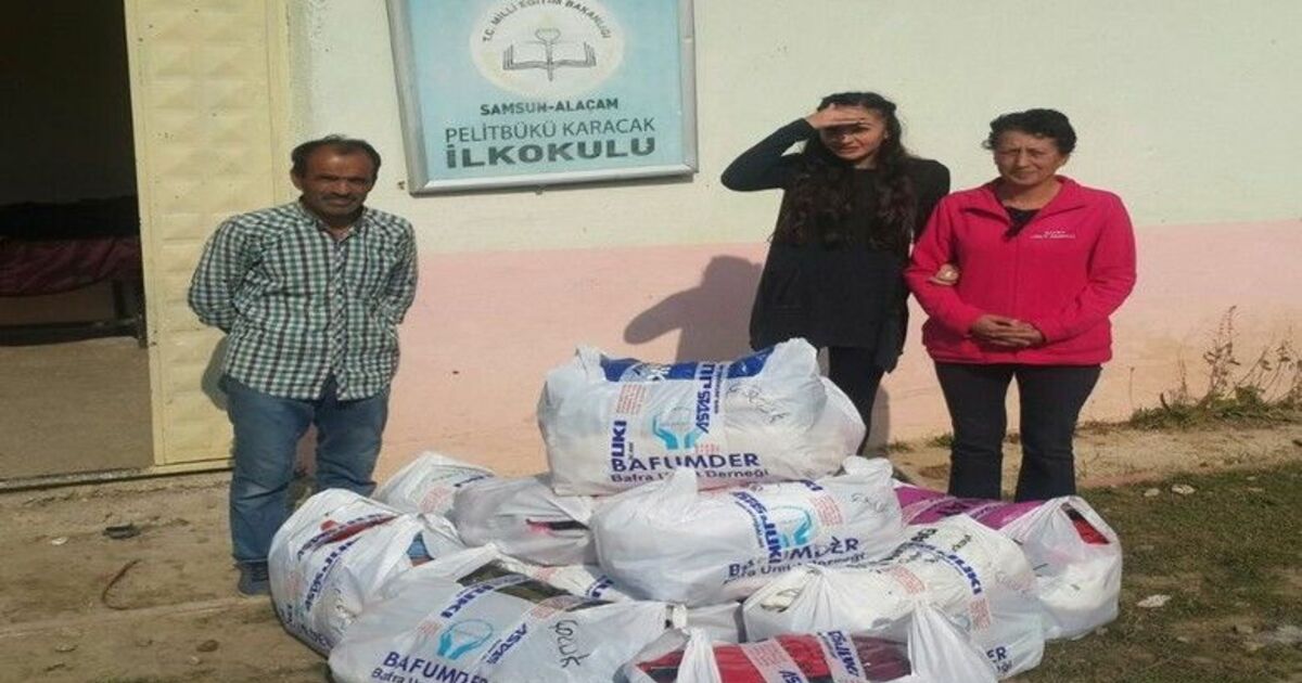 Bafra Umut Derneğinden Yardım