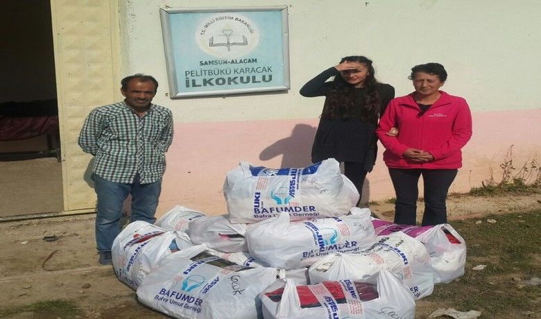 Bafra Umut Derneğinden Yardım - Bafra Umut Derneği Alaçam’ım Pelitbükü Mahallesi'ne yardım elini uzattı.