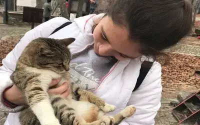 Öğrenciler Kedi Kasabası'nı Gezdi