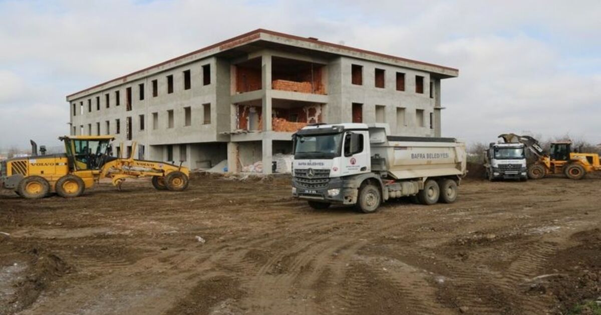 Bafra İşletme Fakültesi İnşaatında Çalışmalar Hızla Devam Ediyor