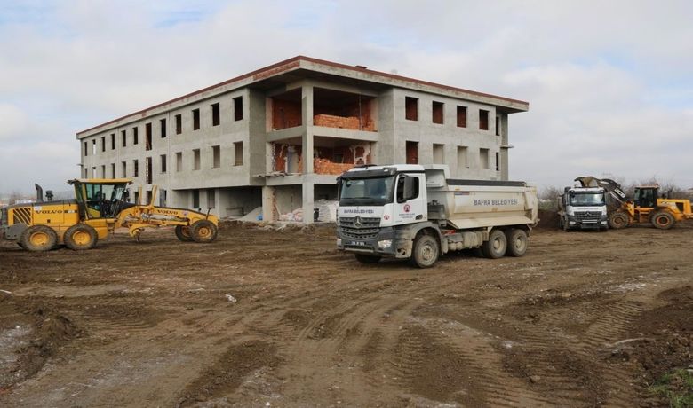 Bafra İşletme Fakültesi İnşaatındaÇalışmalar Hızla Devam Ediyor - Samsun'un Bafra ilçesinde Arslan ailesi tarafından desteklenen İşletme Fakültesi inşaatı hızla devam ediyor.