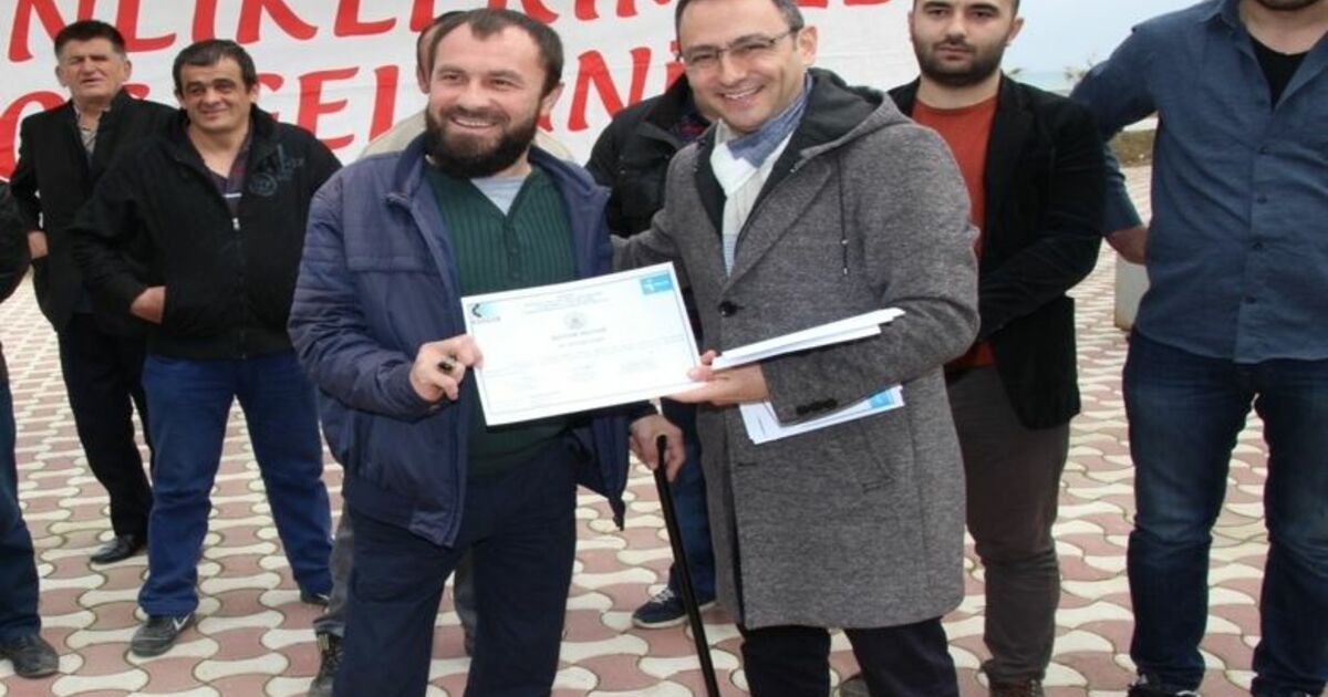 Alaçam'da Engelli Ve Hükümlülerin Belge Heyecanı