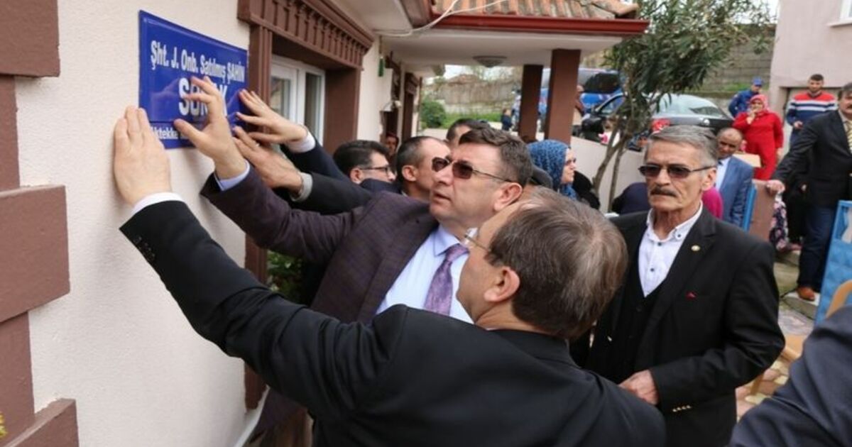 Bafra’da Şehide Vefa Şehit Satılmış Şahin'in İsmi Sokağa Verildi